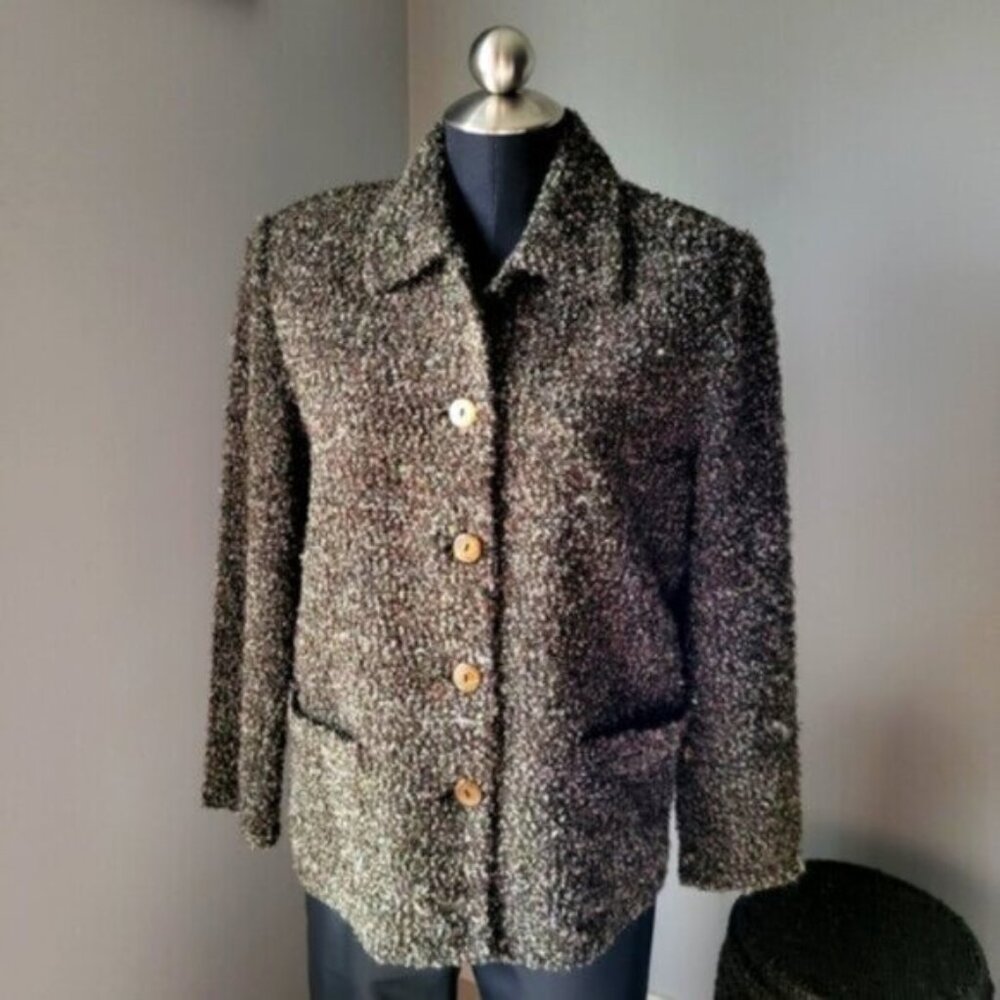 Vintage Wool Blend Blazer/ Coatigan Jacket Women’s Sz 10